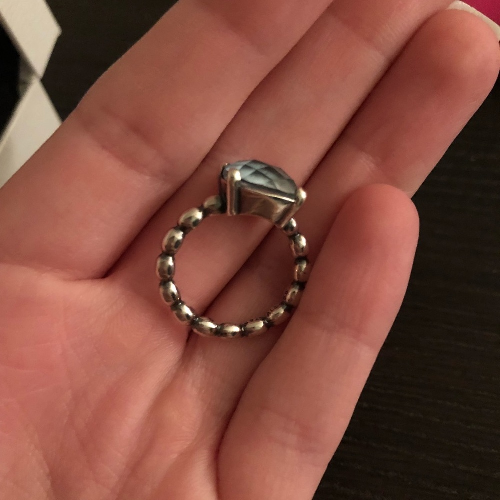 Large stone pandora ring